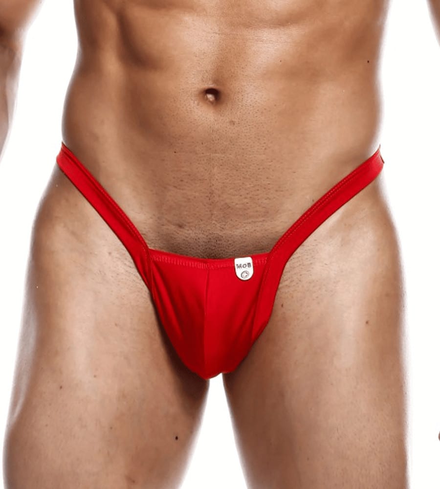 MOB Y Buns Thong Red – muške tange, crvene - Slika 3