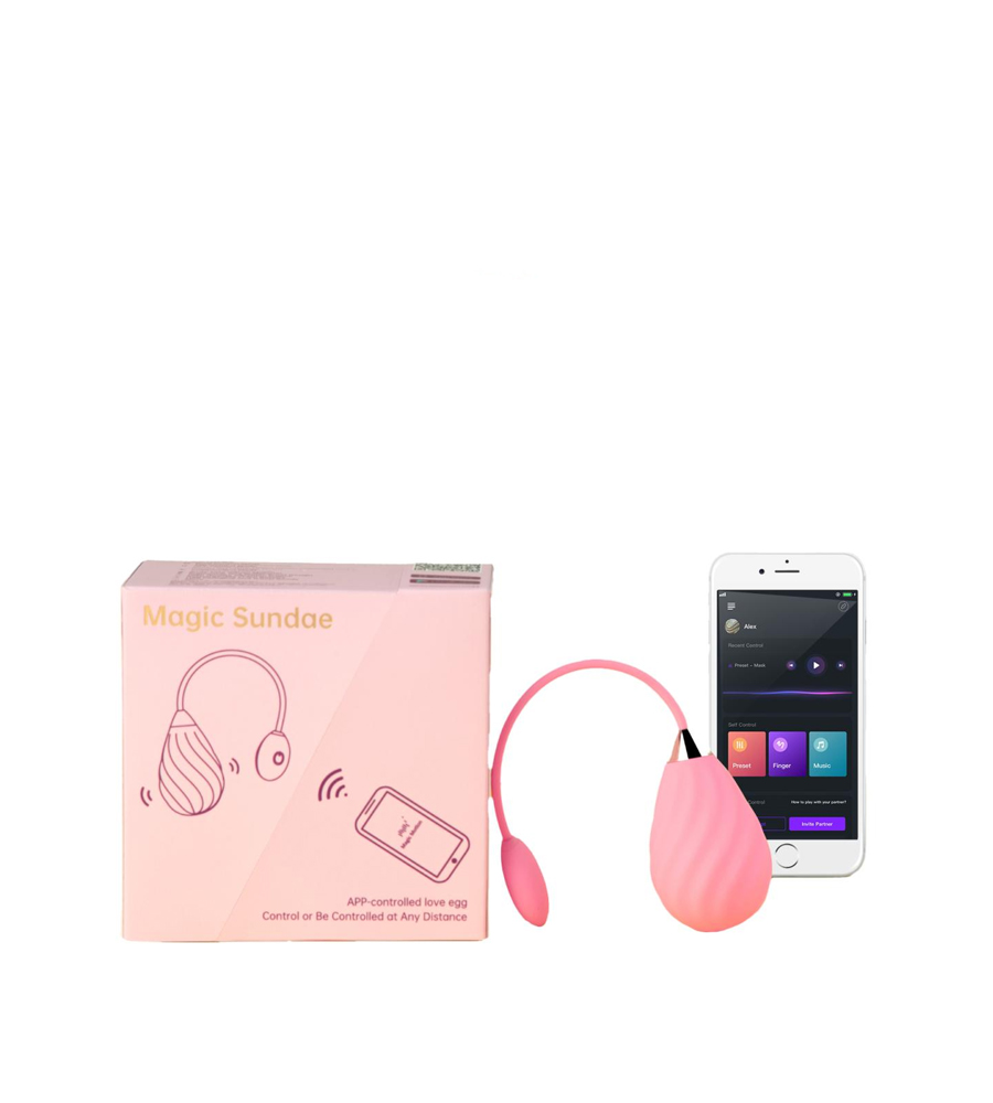 Magic Motion Magic Sundae Pink – vibrirajuće jaje + APP upravljanje - image 3