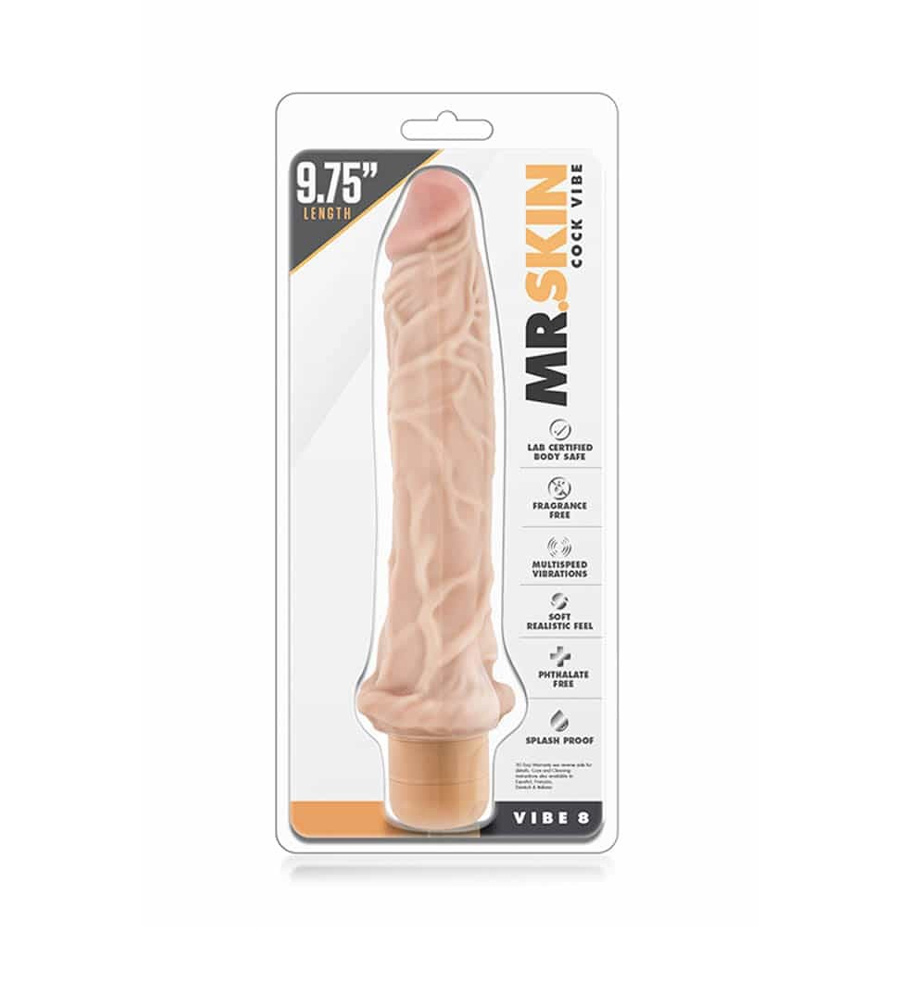 Mr. Skin 9.75″ Cock Vibe 8 – realističan vibrator - image 2