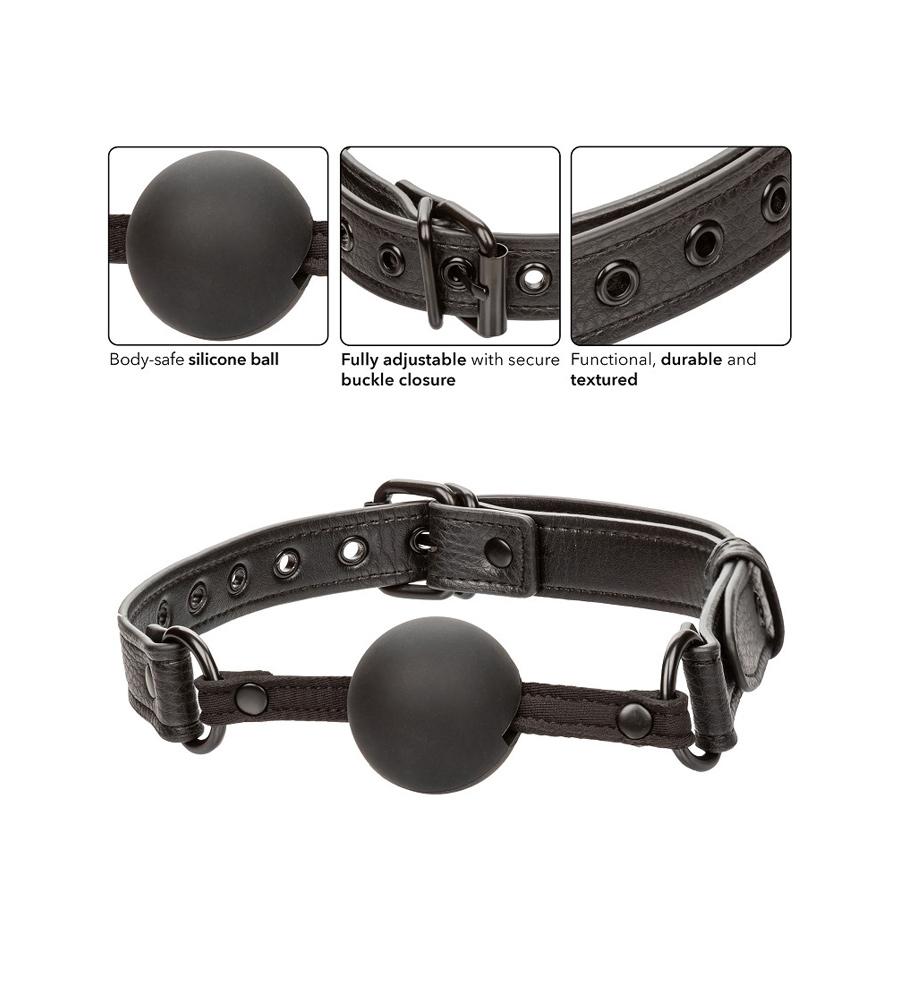 Nocturnal Collection Ball Gag – kuglica za usta - Slika 3