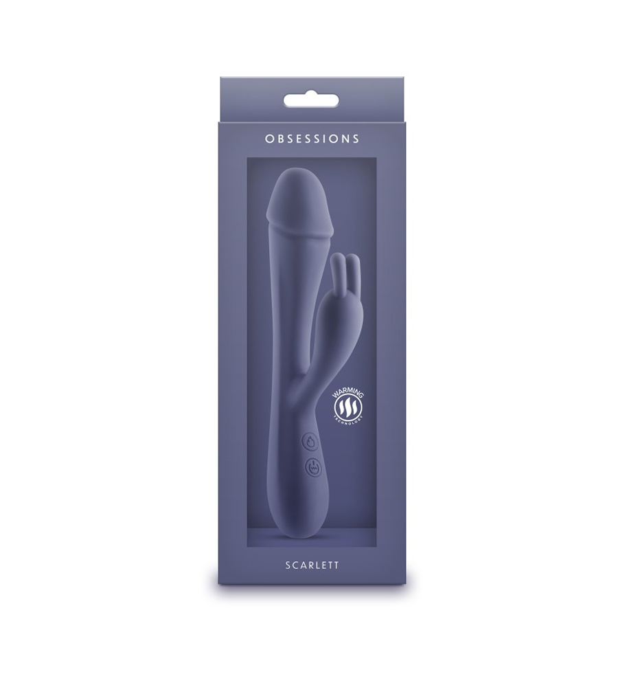 Obsessions Scarlett Dark Blue – silikonski rabbit vibrator - image 2