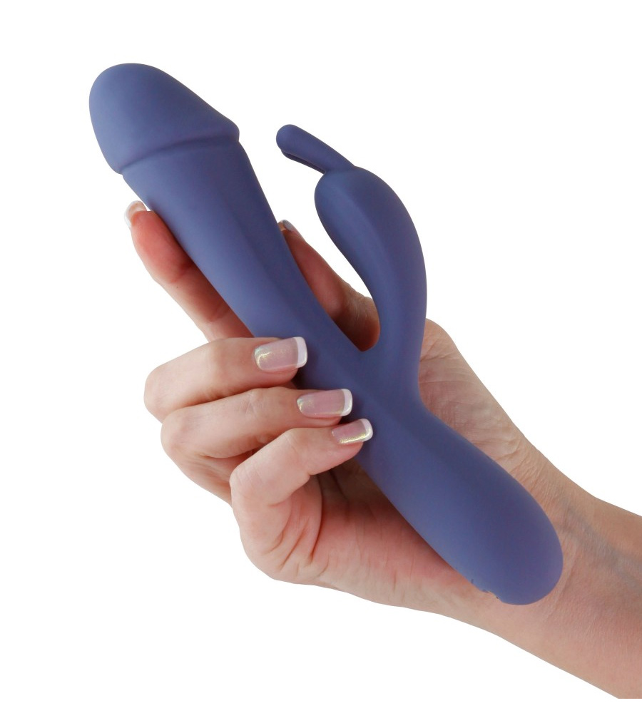 Obsessions Scarlett Dark Blue – silikonski rabbit vibrator - image 3