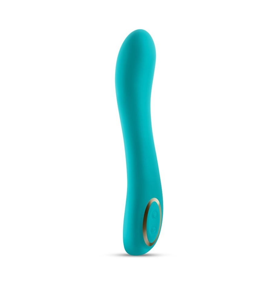 Obsessions Zeus Light Green – silikonski vibrator, 21.3 cm