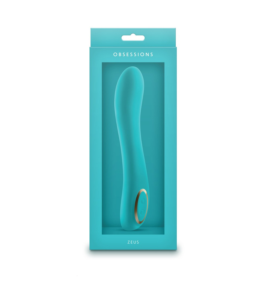 Obsessions Zeus Light Green – silikonski vibrator, 21.3 cm - Slika 2