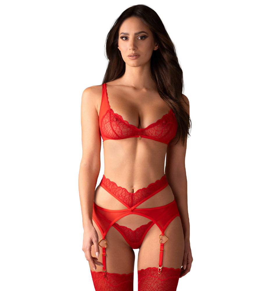 Obsessive Cupide Desir Suspender Set – grudnjak
