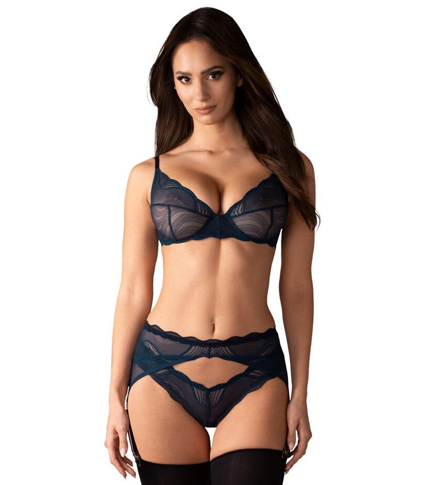 Obsessive Nightly Blue Suspender Set – grudnjak