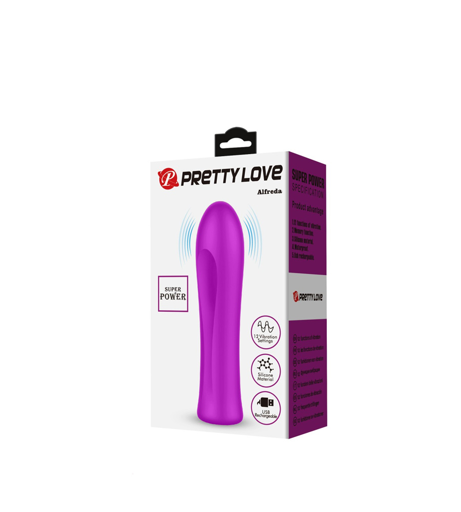 Pretty Love Alfreda Purple I – silikonski vibrator - image 2