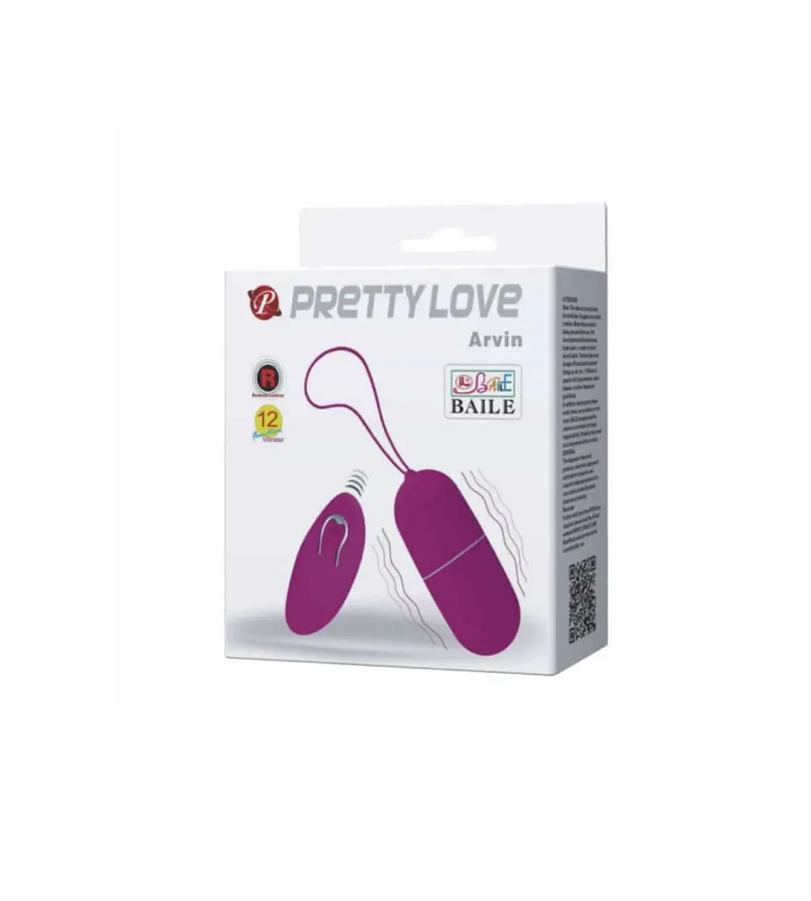 Pretty Love Arvin - vibro-jaje s daljinskim upravljačem - image 2