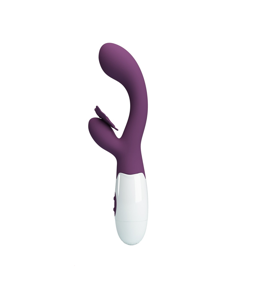 Pretty Love Butterfly Kiss – silikonski rabbit vibrator - image 3