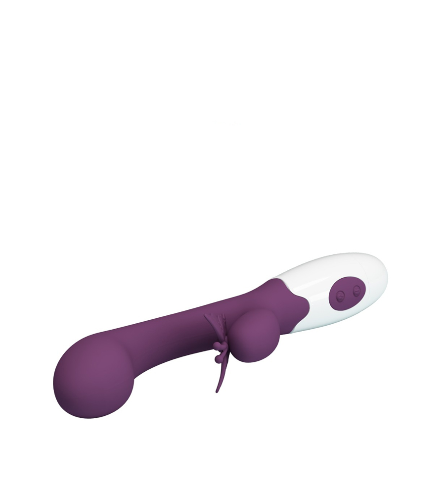 Pretty Love Butterfly Kiss – silikonski rabbit vibrator - image 5