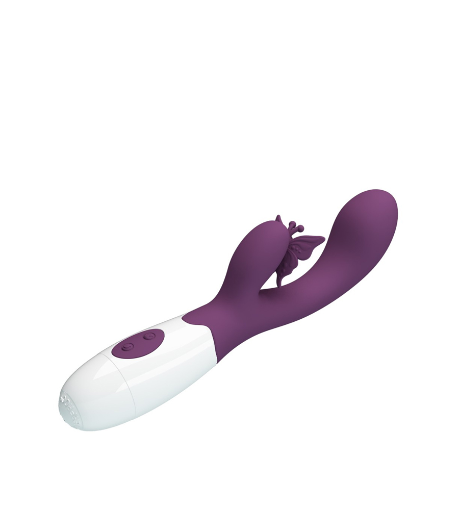 Pretty Love Butterfly Kiss – silikonski rabbit vibrator - image 6