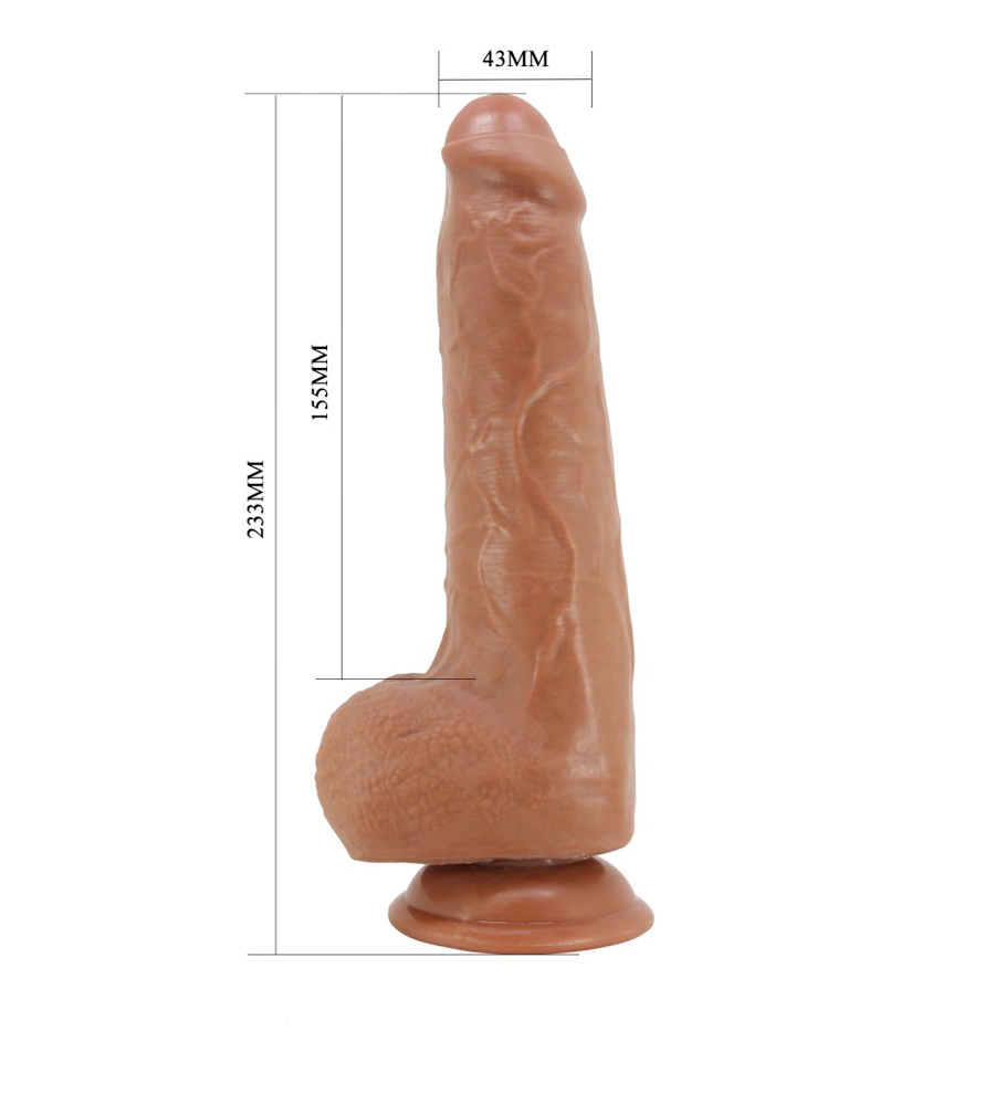 Pretty Love Draco Brown – dildo s testisima - image 3