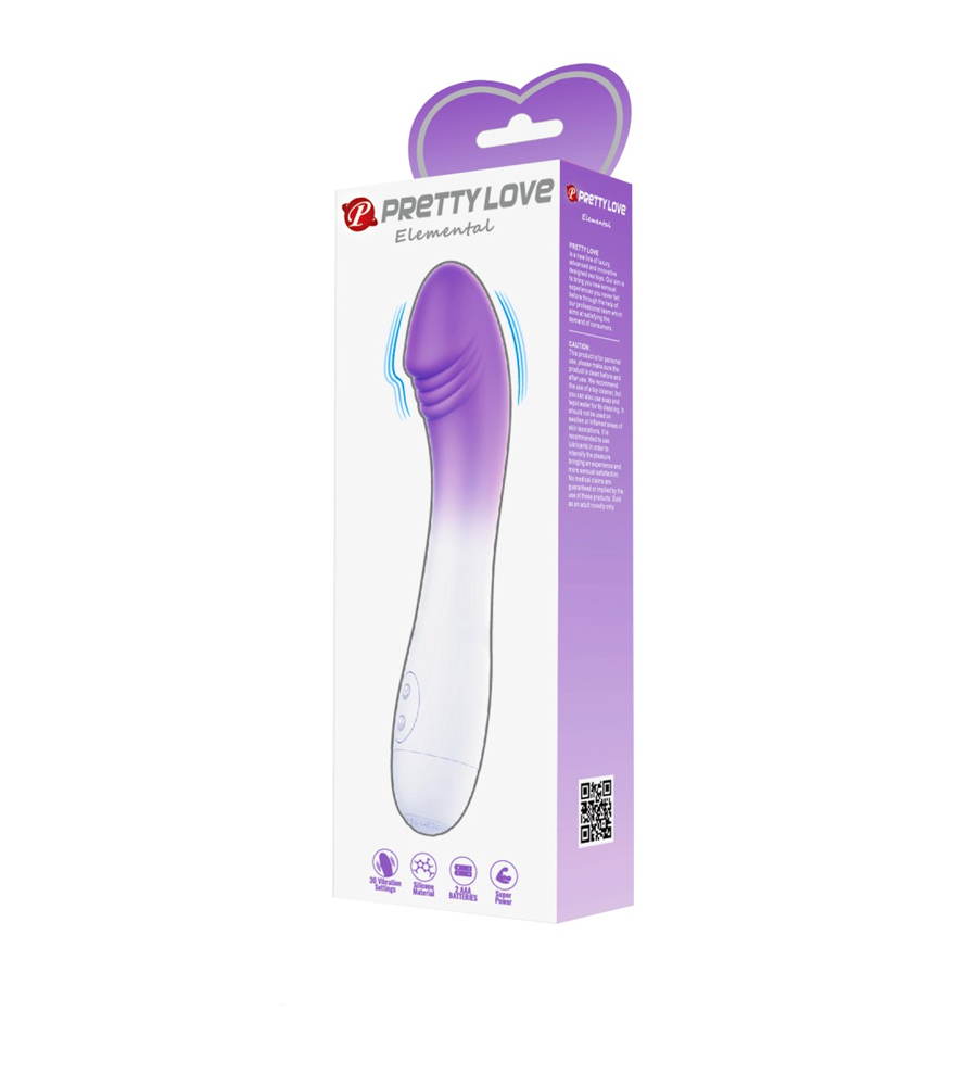 Pretty Love Elemental Purple/White – silikonski vibrator - image 2