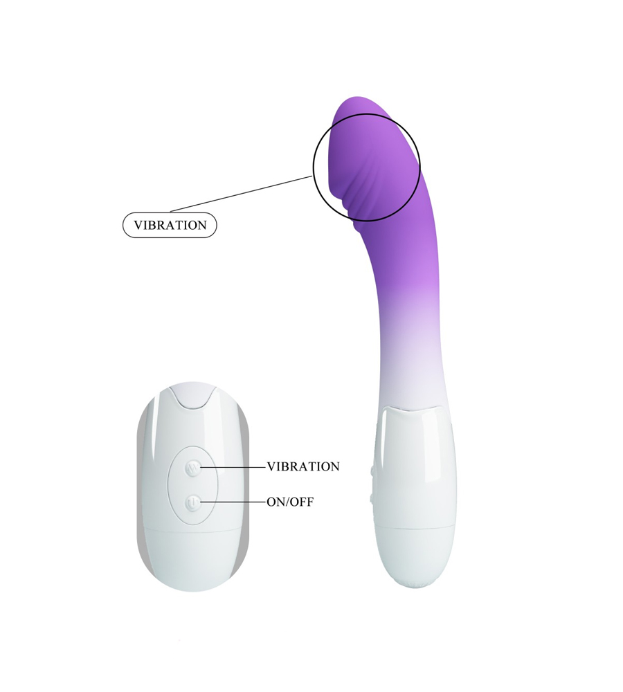 Pretty Love Elemental Purple/White – silikonski vibrator - image 4