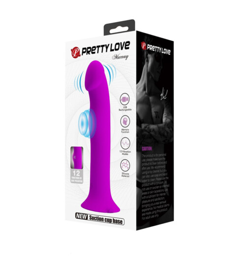 Pretty Love Murray Purple – vibrirajući silikonski dildo - image 2