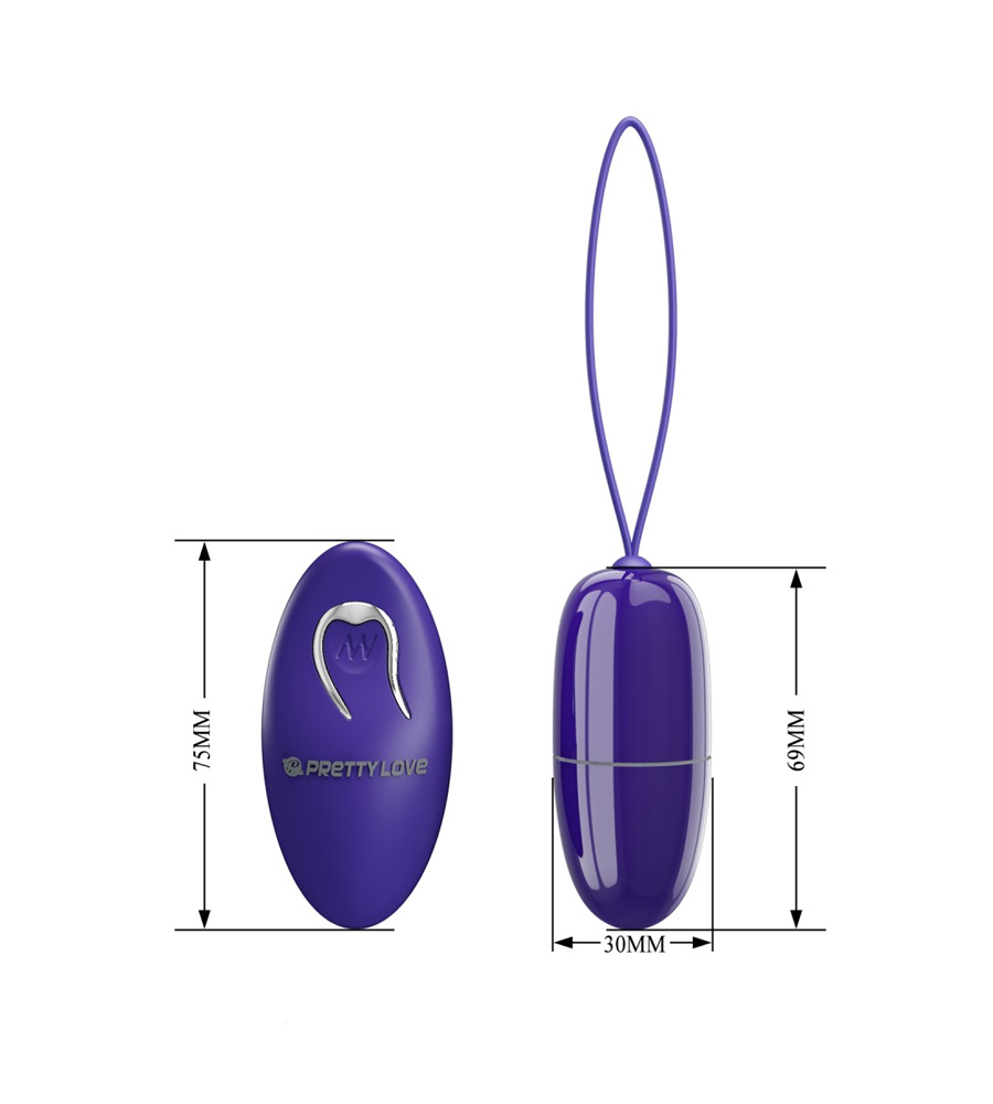 Pretty Love Selkie-Youth Egg Purple – vibrirajuće jaje + daljinski upravljač - image 6
