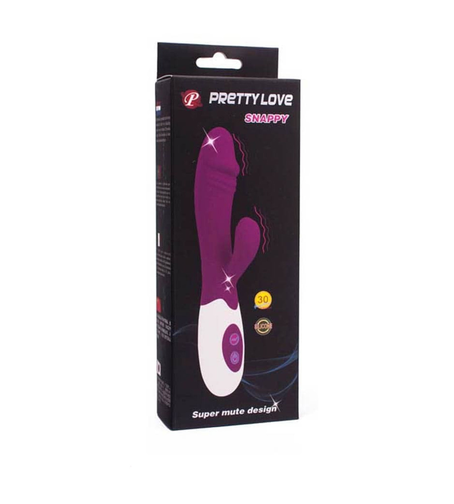 Pretty Love Snappy Purple – silikonski rabbit vibrator - image 2