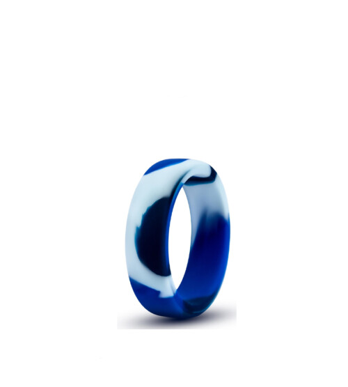 Performance Silicone Camo Cock Ring Blue – silikonski prsten