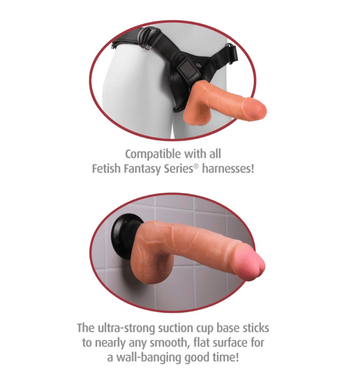 Real Feel Deluxe No. 5 Flesh - Vibrirajući dildo, TPR, 20 cm - Slika 5