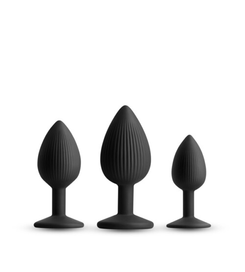 Renegade Triple Ace Kit Black – set silikonskih analnih plugova