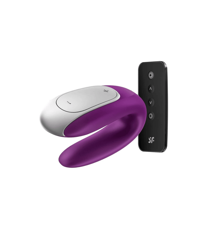 Satisfyer Double Fun Violet – masažer za parove + APP upravljanje + daljinski upravljač