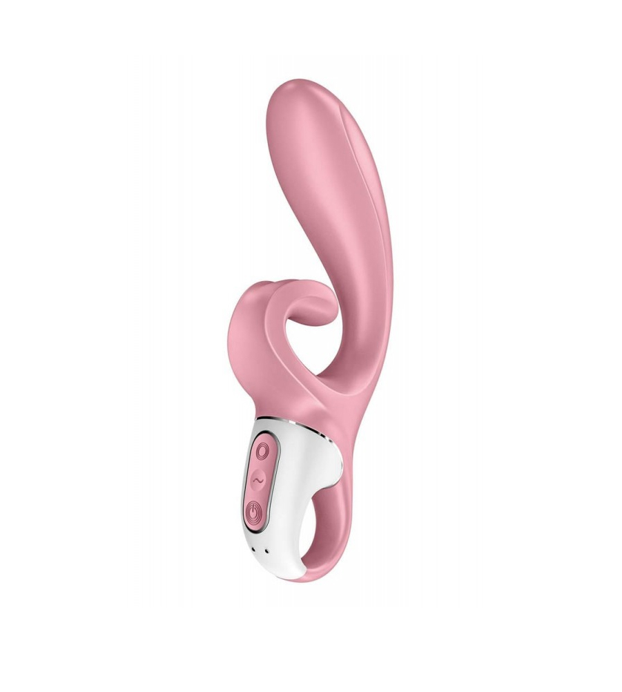 Satisfyer Hug Me Pink – silikonski rabbit vibrator + APP upravljanje
