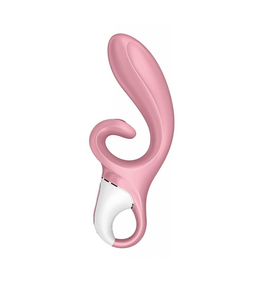 Satisfyer Hug Me Pink – silikonski rabbit vibrator + APP upravljanje - image 3