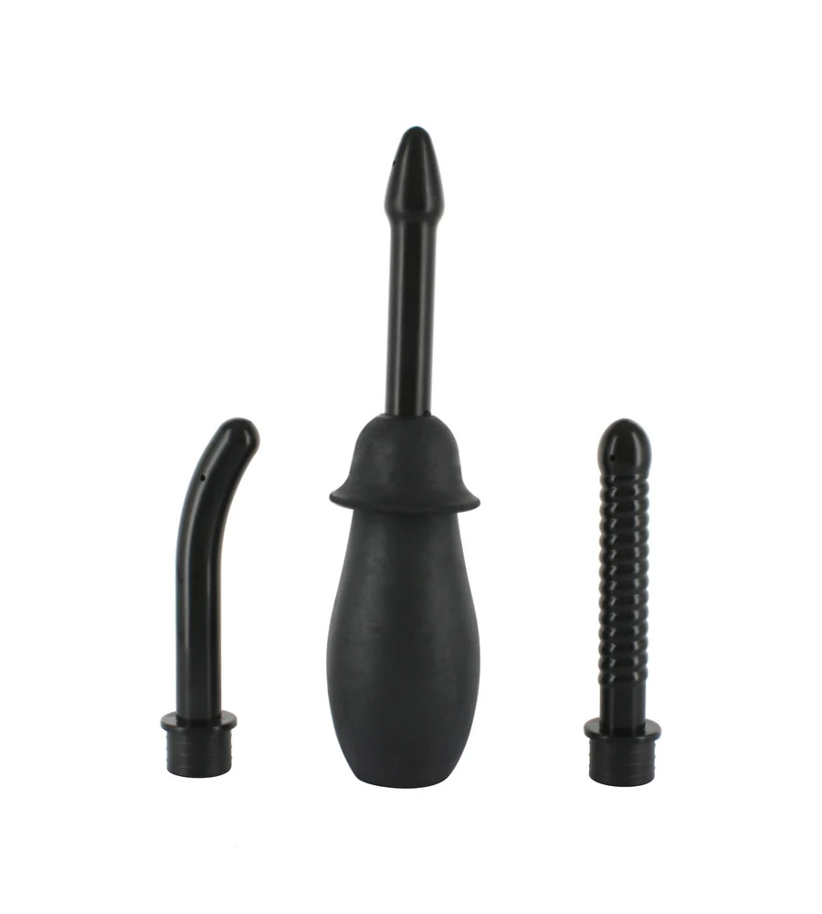 Seven Creations Anal Douche Kit – irigator za analnu higijenu s 3 nastavka