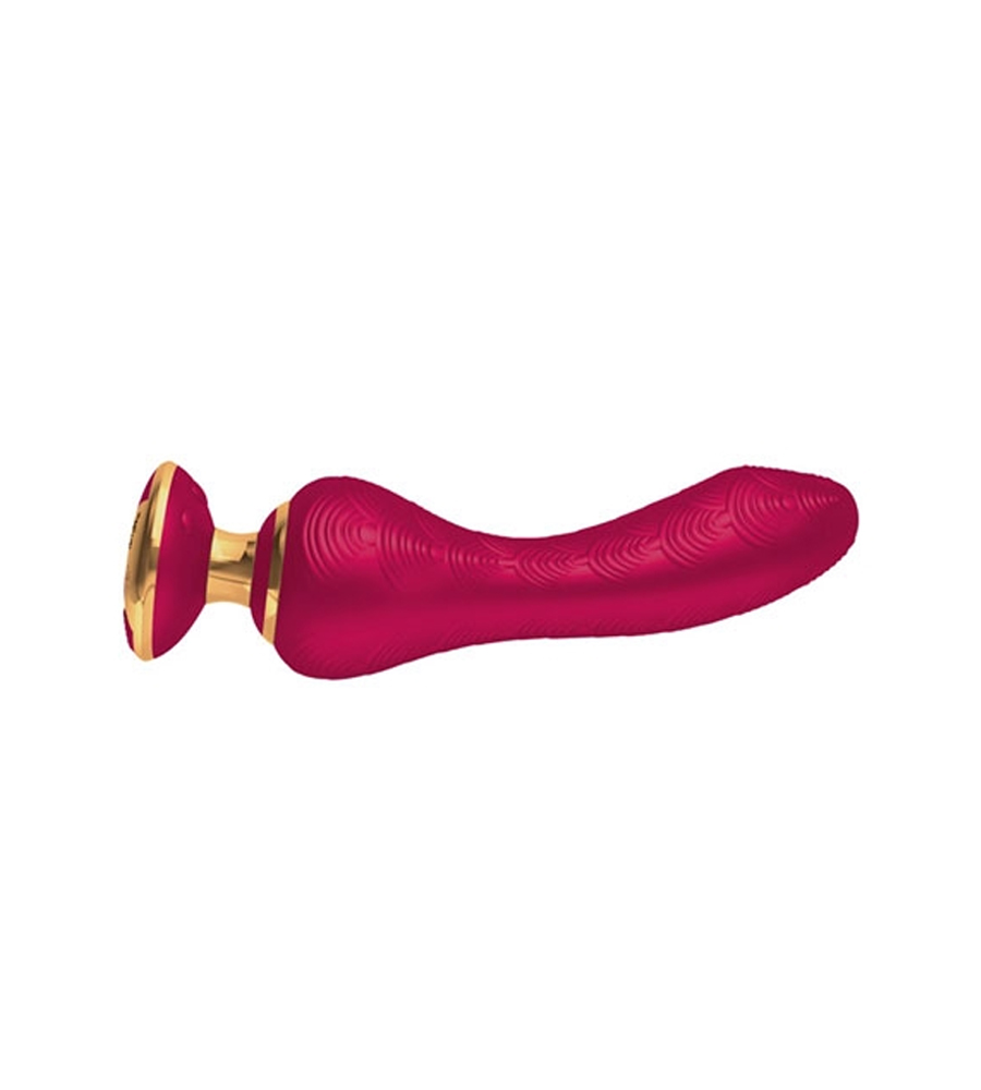 Shunga Sanya Raspberry – silikonski vibrator, 18.5 cm - Slika 3