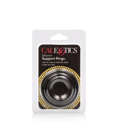 Silicone Support Rings Black – 3 silikonska penis prstena - image 2