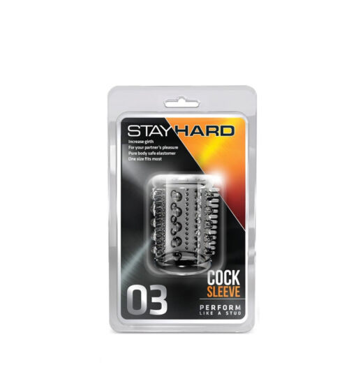 Stay Hard Cock Sleeve 03 Clear – navlaka za penis, 5 cm