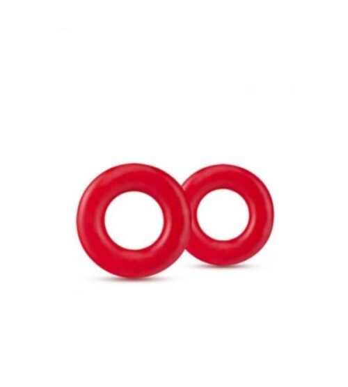 Stay Hard Donut Rings Red - 2 penis prstena