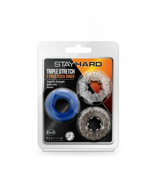 Stay Hard Triple Stretch – 3 penis prstena - image 2