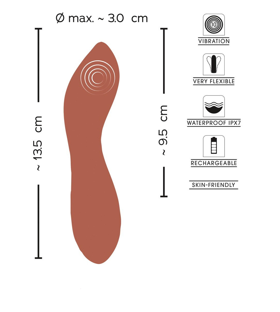 Sweet Smile Flexible Mini G-Spot – silikonski vibrator - image 12