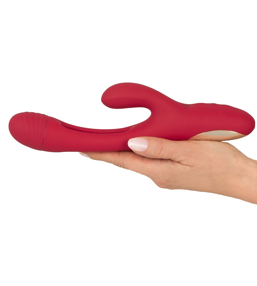 Sweet Smile Rabbit Flick Red – pomični rabbit vibrator - image 4
