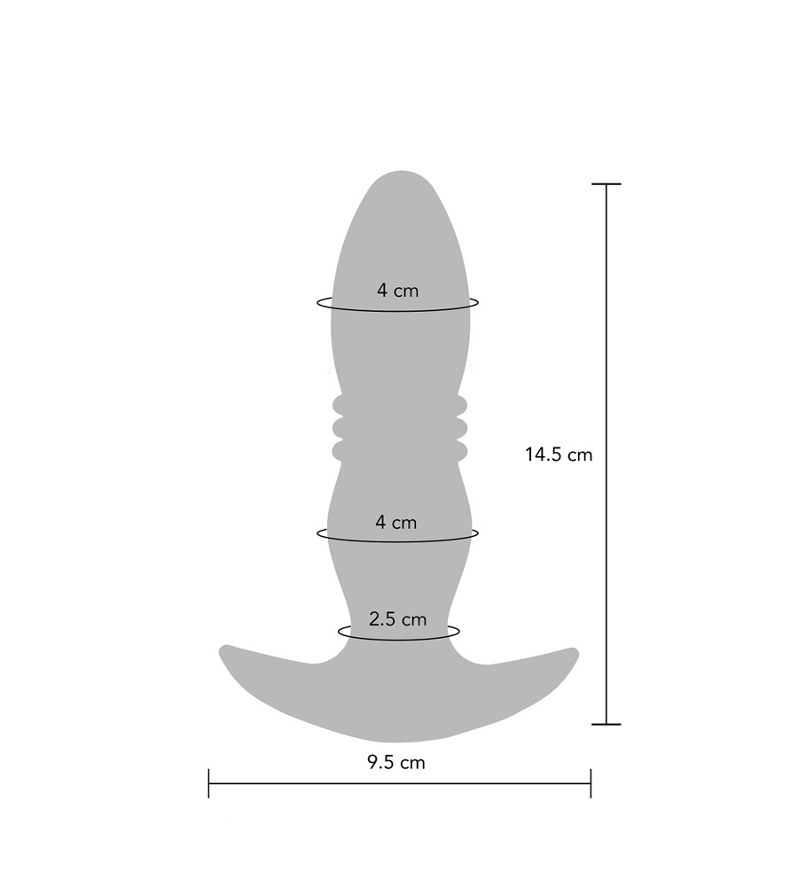 TOYJOY The Tough – pomični analni plug + daljinski upravljač - image 3