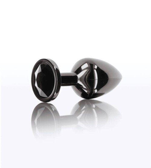 Taboom Diamond Jewel M Black - metalni analni plug