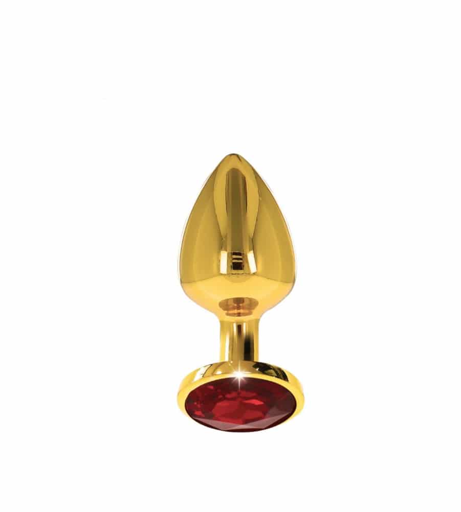 Taboom Diamond Jewel M Gold – metalni analni plug