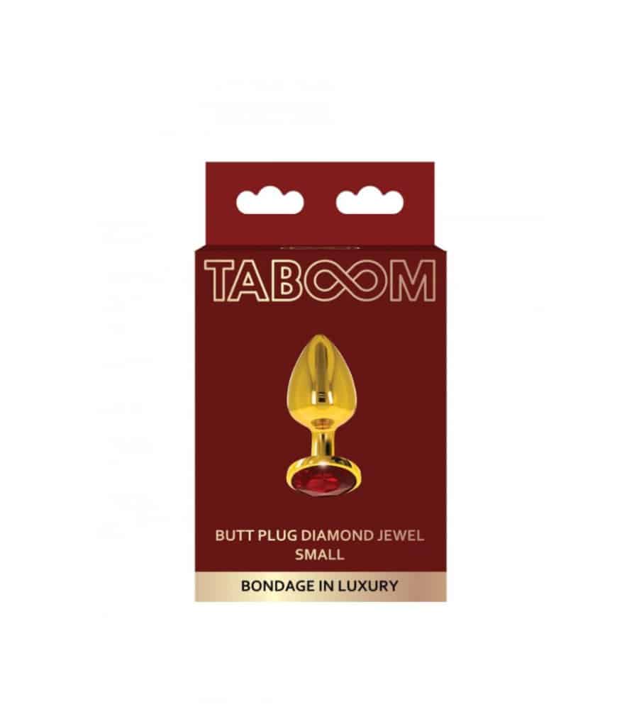 Taboom Diamond Jewel S Gold – metalni analni plug - image 2