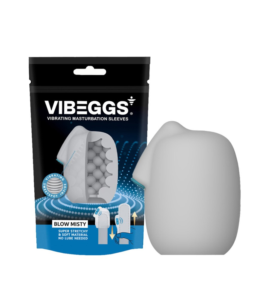 VIBEGGS Blow Misty – vibrirajuća navlaka