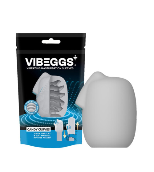 VIBEGGS Candy Curves – vibrirajuća navlaka