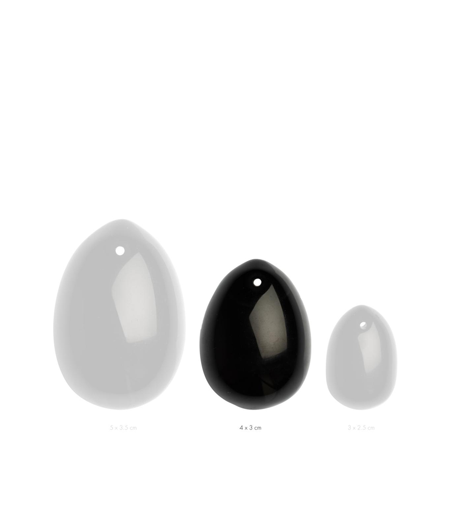 Yoni Egg Black Obsidian M – vaginalno jaje - Slika 4