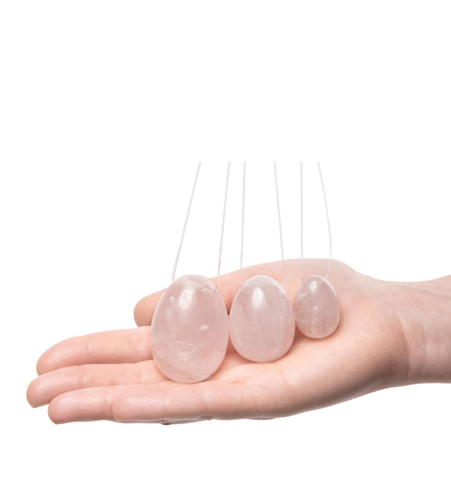 Yoni Egg Rose Quartz M – vaginalno jaje - Slika 5