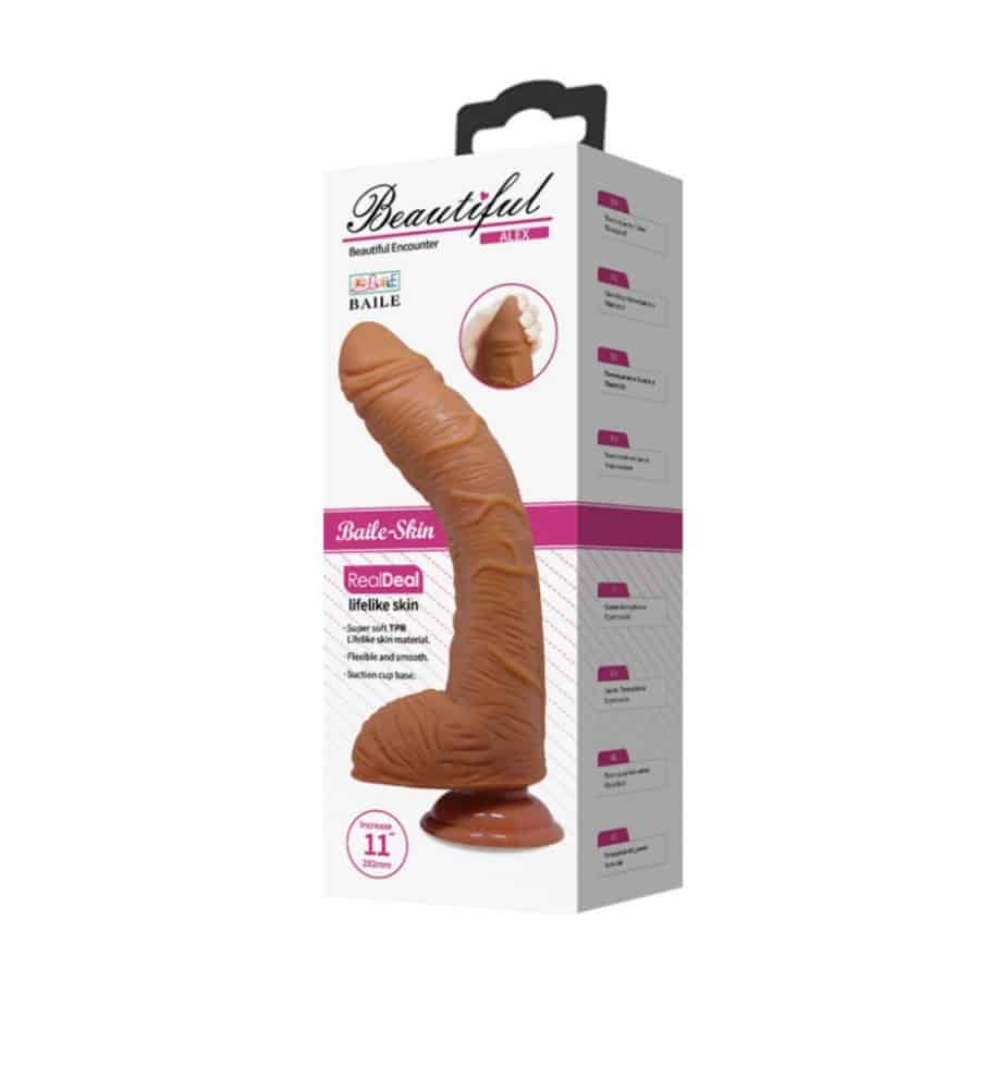 Baile Beautiful Alex 11” Brown – dildo - image 2