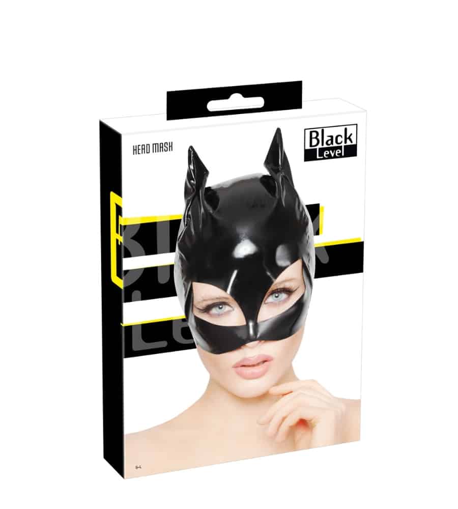 Black Level Vinyl Head Mask - maska žena mačka - Slika 2