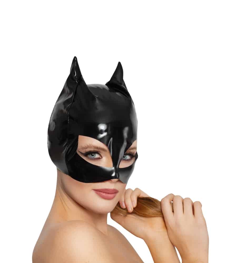 Black Level Vinyl Head Mask - maska žena mačka - Slika 4