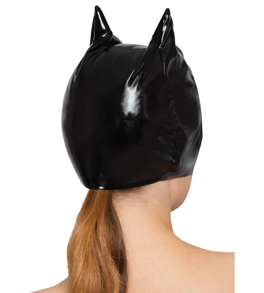 Black Level Vinyl Head Mask - maska žena mačka - Slika 5
