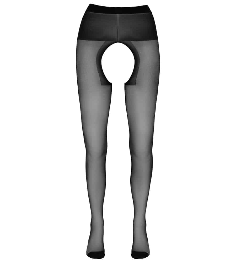 Cottelli Legwear Crotchless Tights – ouvert hulahopke - image 2
