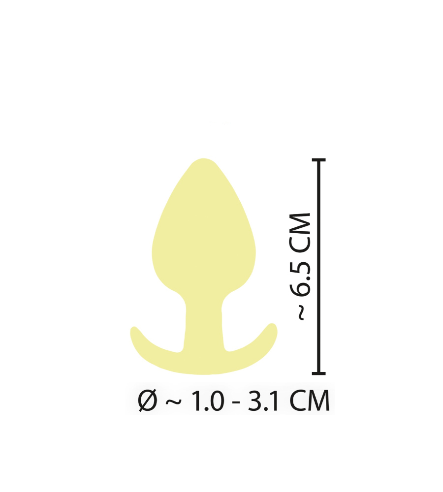 Cuties Mini Butt Plug Yellow – analni plug - image 4