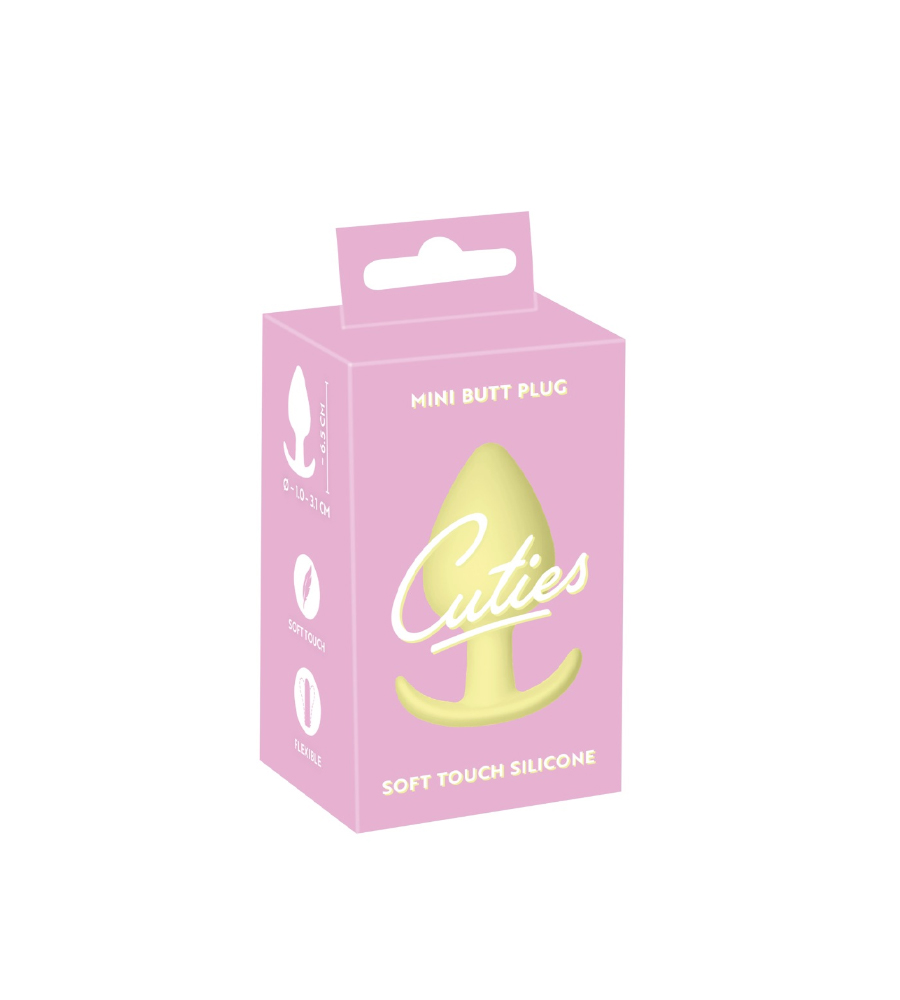 Cuties Mini Butt Plug Yellow – analni plug - image 2